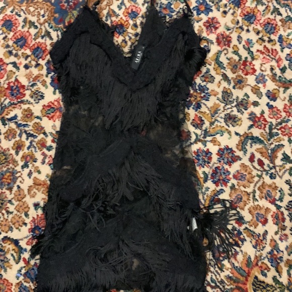 AKIRA FRINGE LACE BODYCON - Picture 3 of 5